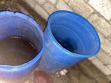 seif qapılar: Mavi plastik çən/barrel dəsti - Material: qalınmüxtəlif divarlı HDPE — 5