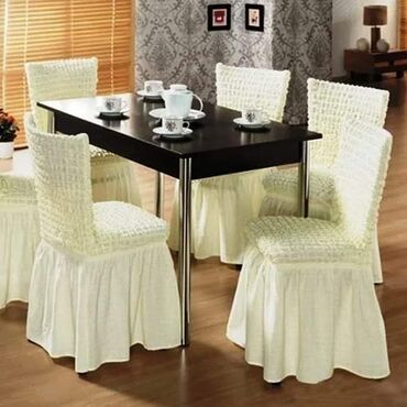 Posteljina: Rastegljive navlake za stolice sa karnerima šest komada paket cena — 7