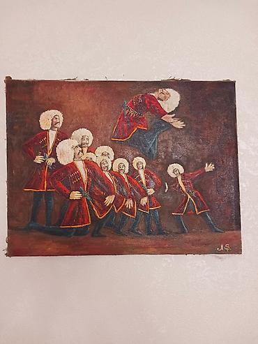 Məhsul: Oryijinal yağlı boya tablo Təsvir: - Mövzu: Qafqaz rəqsi