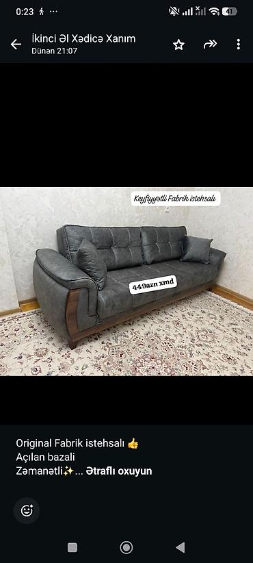 mebel original: Hazır original Fabrik istehsalı 
Çatdırılma gün ərzində 
Xedice xanım — 2