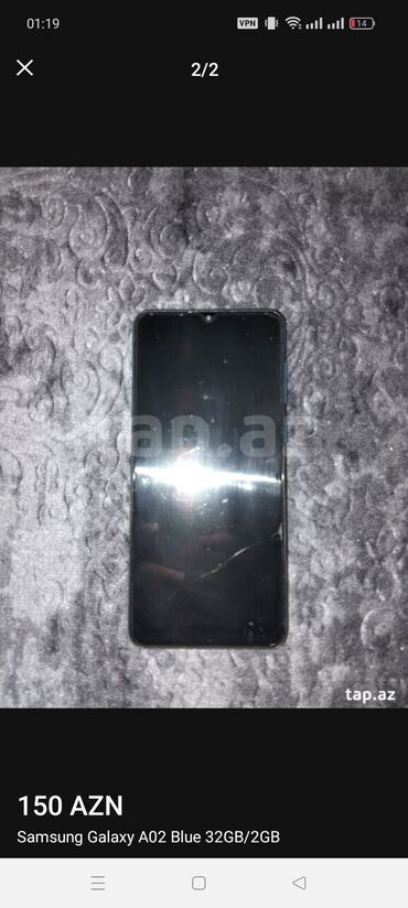 Samsung: Samsung Galaxy A02, 32 GB, rəng - Göy