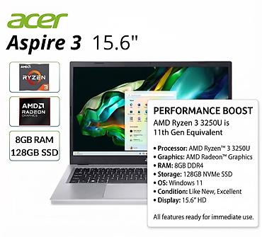 acer ferrari: İşlənmiş Acer Aspire, 15.6 ", AMD Ryzen 3, 128 GB — 1