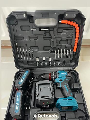 Akkumulyatorlu zərbəli/vidalama matkap dəsti - Fırçasız (Brushless)