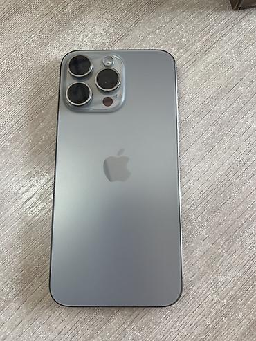 IPhone 15 Pro Max, Б/у, 256 ГБ, Blue Titanium, 79 %