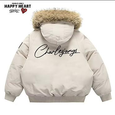 стеганая куртка: Короткая утеплённая куртка Charles Jang’s Happy Heart с объёмным — 2