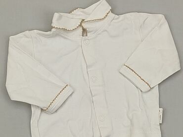 bluzka z długim rękawem biała: Blouse, 0-3 months, condition - Very good