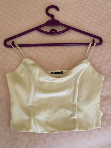 Рубашки и блузы: Zara, M (EU 38), цвет - Бежевый
