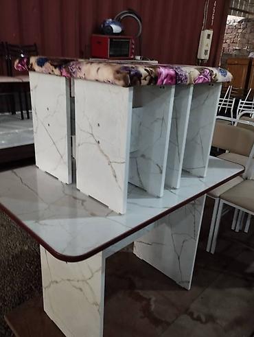 Кухонные столы и стулья: Кухонный стол и стул, Новый, Самовывоз, Платная доставка, цвет - Белый — 8