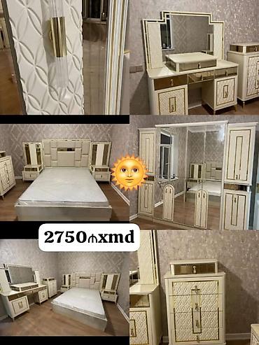nur mobilya yataq desti: İkinəfərlik çarpayı, Termo, Dolab, 2 tumba, Yeni — 1