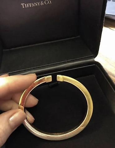 помолвочные кольца: Браслет Tiffany & Co. из коллекции Tiffany T. - Материал: желтый — 2