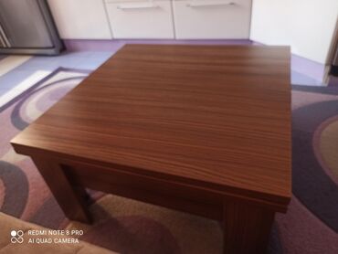www.saloglu.com qiymetleri: Qonaq masası, İşlənmiş, Açılan, MDF, Kvadrat masa