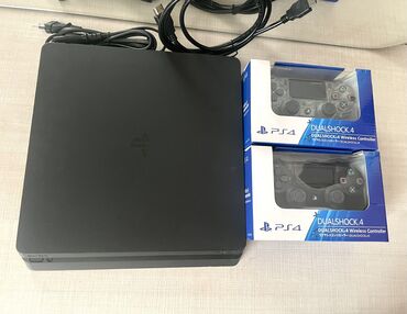 плейстейшен 4 слим цена: Продаю PS4 Slim 1TB. ПО12,5. Приставка в хорошем состоянии, в