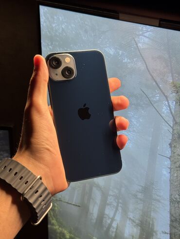 мфу 3 в 1: IPhone 13, Колдонулган, 128 ГБ, Кара, 100 %