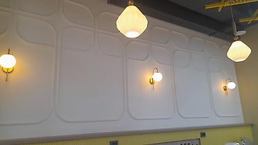 Работы по обшивке: Декоративные стеновые панели и багетное оформление с LED-подсветкой — 15