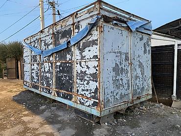 Металлический контейнер/вагончик на базе фургона. - Габариты по длине