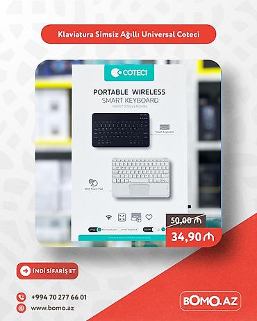 klaviaturalar: Yüksək keyfiyyətli. 🔥 Klaviatura Simsiz Ağıllı Universal Coteci ✅ — 1