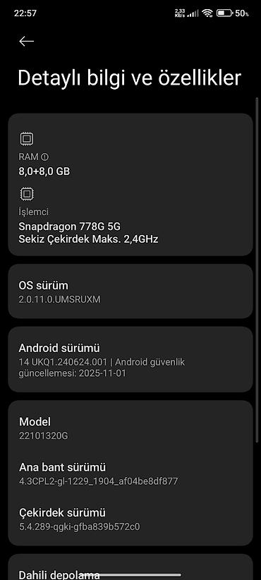 Poco: Poco X5 Pro 5G, 256 GB, rəng - Qara, Sensor — 9