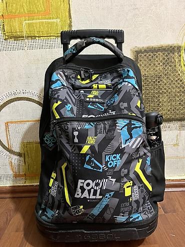 məktəbli çantalar: Gabol təkərli məktəb çantası - Brend: Gabol - Model: Futbol temalı — 1