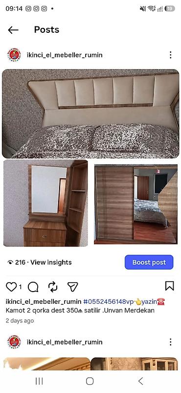 delloro mebel instagram: Yataq otağı mebel dəsti Tərkibi: - Yumşaq başlıqlı ikinəfərlik — 1