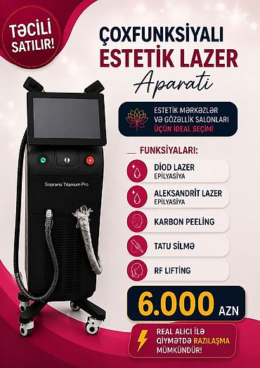 Çoxfunksiyalı Estetik Lazer Aparatı – Soprano Titanium Pro Estetik lalafo.az -da Çoxfunksiyalı Estetik Lazer Aparatı – Soprano Titanium Pro Estetik