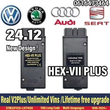 used cars serbia: HEX V2 plus OBD2, V24.12.1 za VW Audi Skoda Seat Auto dijagnostika