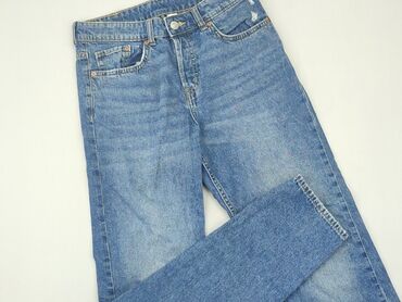 spódnice jeansowe czarne sinsay: Jeans, H&M, XS (EU 34), condition - Good