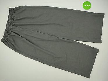 klapki hermes eobuwie: Szare damskie spodnie typu culottes - Fason: szerokie nogawki 7/8 — 2