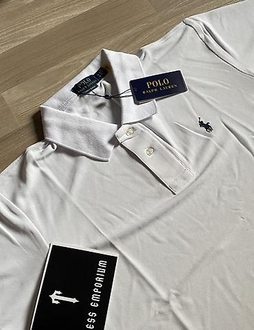шорты ош: Мужская футболка, L, XL, 2XL, Polo Ralph Lauren, Новый, цвет - Белый, Самовывоз, Платная доставка — 3