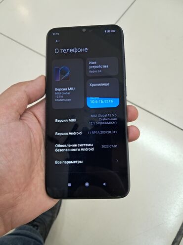 телефоны xiaomi redmi 10 а: Redmi, Redmi 9A, Б/у, 32 ГБ, цвет - Черный, 2 SIM