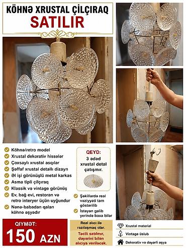 xrustal stakan: Çılçıraq, Xrustal — 1
