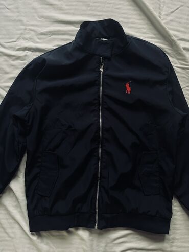 полузамок поло мужской: Куртка-бомбер Ralph Lauren - Цвет: темно-синий (navy) - Материал