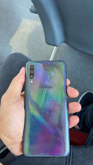 samsung gt e1070: Samsung Galaxy A50, 64 GB, rəng - Bənövşəyi, Qırıq, Sensor, Barmaq izi