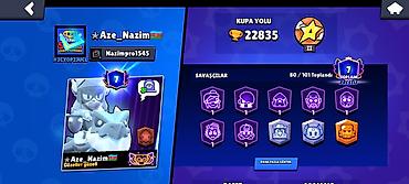 Другое: Brawl Stars oyun hesabı - Kupa sayı: 22,835 (Kupa Yolu II səviyyə — 1