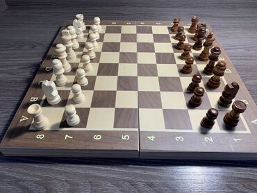 спальная кравать: Шахматы деревянные Размер доски: 34×34 см Размер фигур: Король-4,7 см;