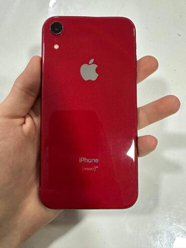 корпус iphone xr в стиле iphone 13: IPhone Xr, Б/у, 64 ГБ, Красный, Защитное стекло, 87 %