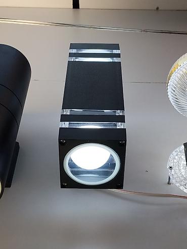 Настенный светильник LED, кубической формы. - Корпус: алюминий, цвет