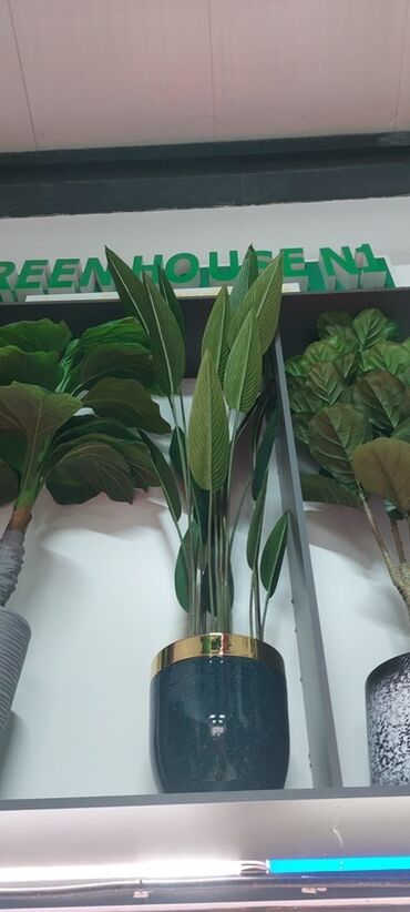 Süni güllər: Dekorativ süni ağaclar dəsti - Model 1: Varlıqlı yarpaqlı dekorativ — 13