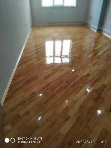 Döşəmə işləri: Pol ve parketlerin yonulub laklanmasi yuksek seviyyede — 2