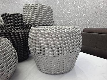 Горшки для растений: Плетёные кашпо для растений - Материал: синтетический ротанг — 9