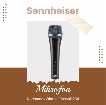 mikrafon pc: Sennheiser Mikrofon Model: E935 🚚Çatdırılma xidməti mövcuddur