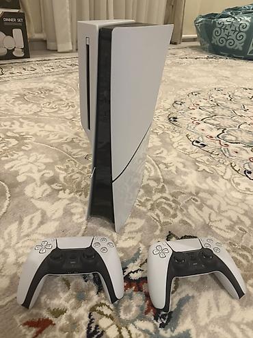 ps4 game: PlayStation 5 Slim (версия с дисководом) + 2 геймпада DualSense 10 — 2