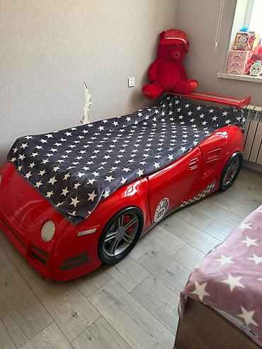 parta stullari: Uşaq maşın çarpayısı – “Turbo GTI” dizaynlı - Model: maşın formasında — 2