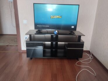 xacmaz mebel: Прямой ТВ стенд, С полками, Ламинат