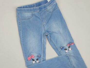 dzinsowe legginsy: Jeans, 5-6 years, 110/116, condition - Perfect