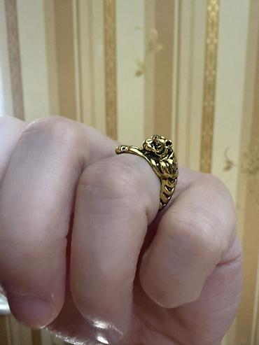 Аксессуары: Qızılı rəngdə “pələng” formalı üzük - Material: metal ərintisi — 1