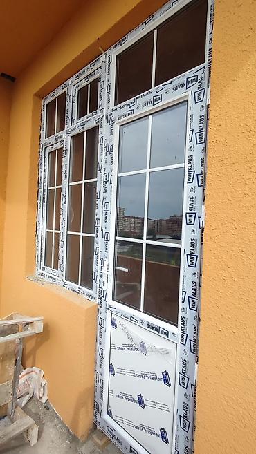 suse balon: PVC plastik balkon qapısı və pəncərə bloku - Material: PVC profil — 1