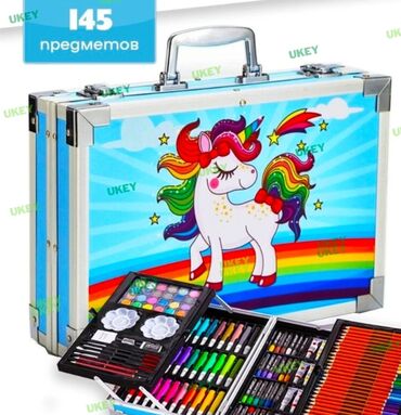 краски акварельные: Набор для рисования из 145 деталей нужных для развития вашего ребенка!