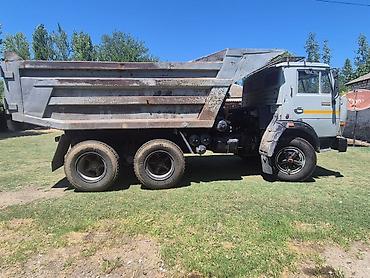oka maşını: KAMAZ üçoxlu (6x4) dump yük maşını - Marka/model: KAMAZ dump (saman — 3