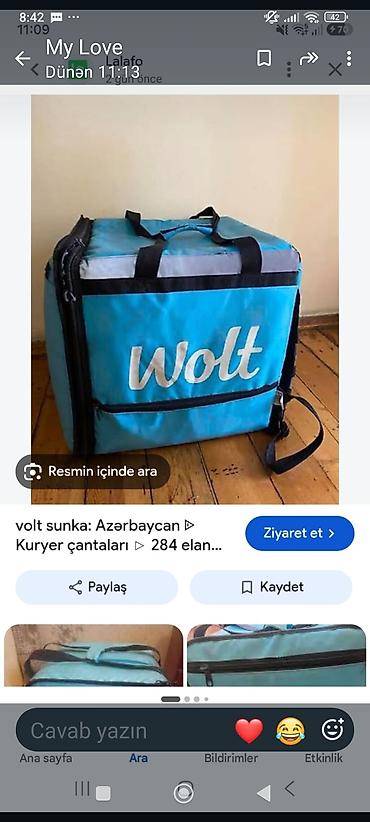 wolt qaynar xetti: Wolt kuryer çantası – istilik/soyuqluq saxlayan izotermik çatdırılma — 1