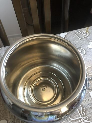 Самовары: Paslanmayan poladdan samovar dəsti İstifadə olunmayıb, 5 litr tutumu — 3